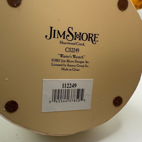 Jim Shore Winters Warmth Snowman Figurine retired collectible Holiday - Picture 6 of 6